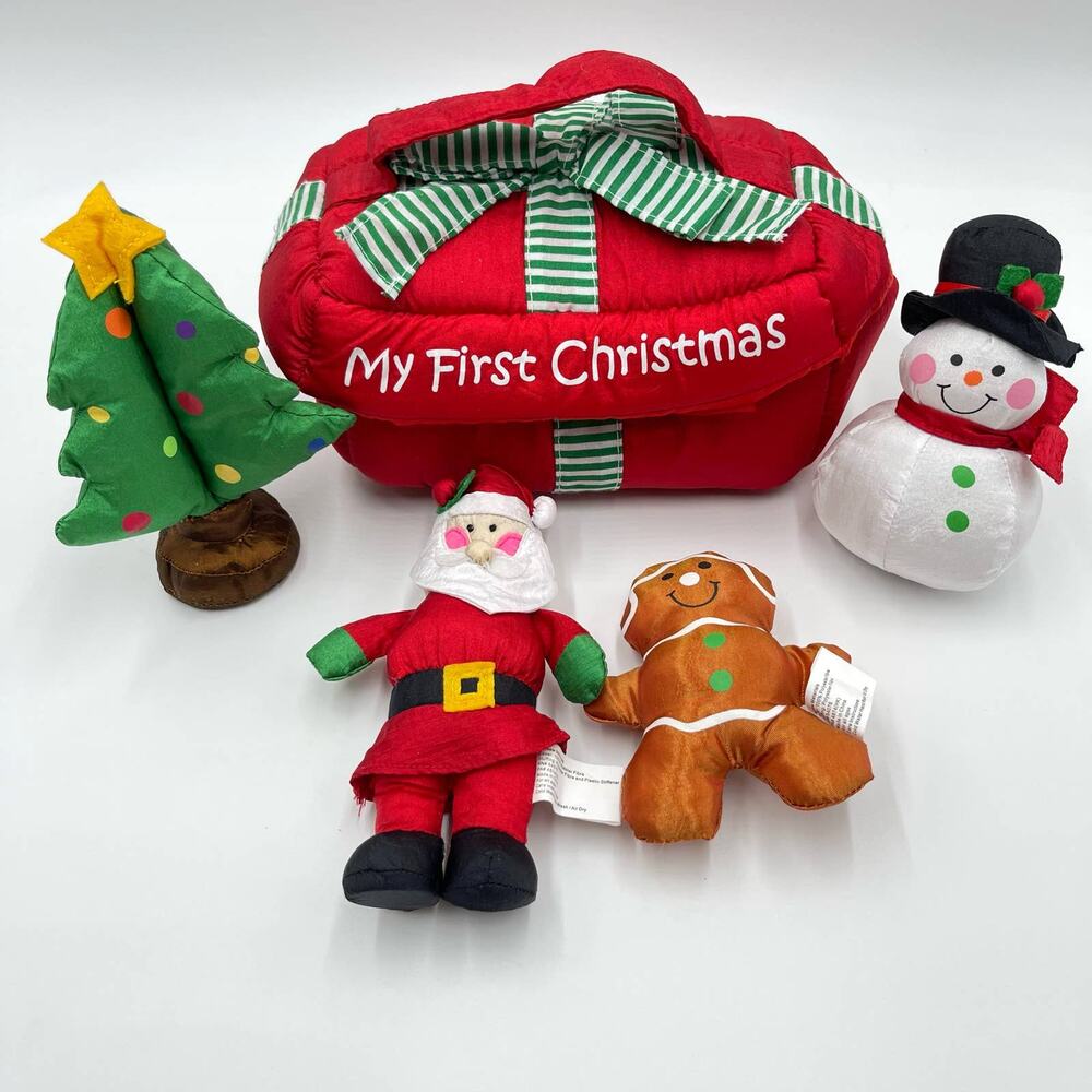 2001 Vintage My First Christmas by Best Rank Toy Factory Nylon Set Holiday Gift